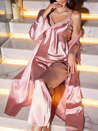 Isabella | 3-Piece Satin Robe Nightwear Set