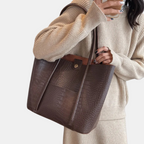 Sophia | Croc Leather Shoulder Bag