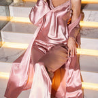 Isabella | 3-Piece Satin Robe Nightwear Set