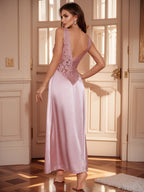 Rosalie | Soft Lace Backless Nightgown